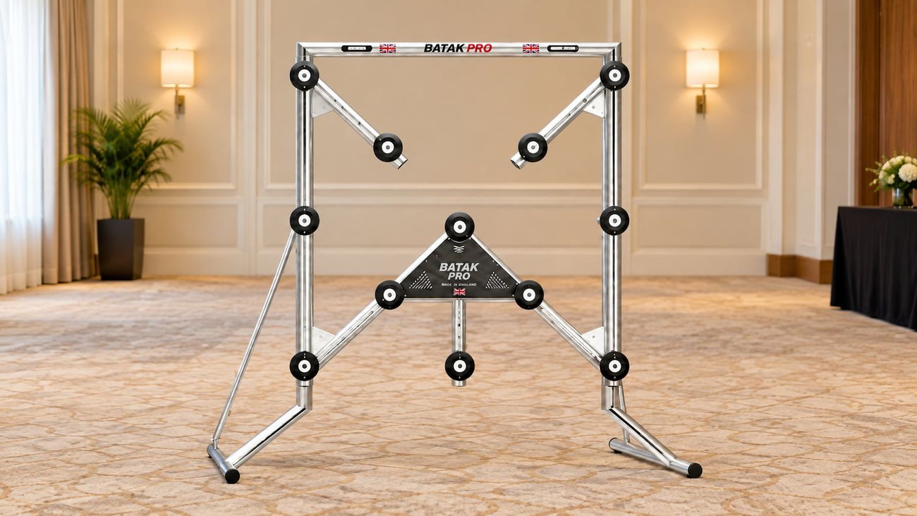 Batak Pro reaction wall set up in a hotel event room