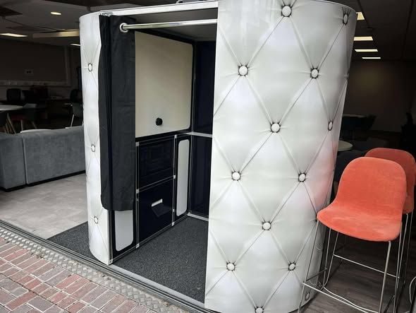 Sports inflatable and photo booth hire at Andover College