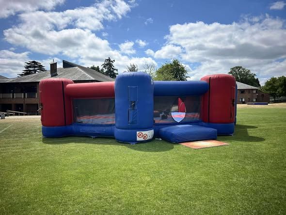 Outdoor school activity setup for a boarders' event at LVS Ascot