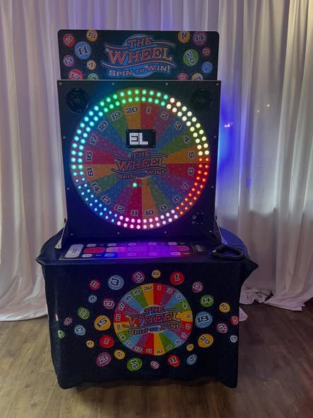 Electronic game hire set up for a university ball near Winchester