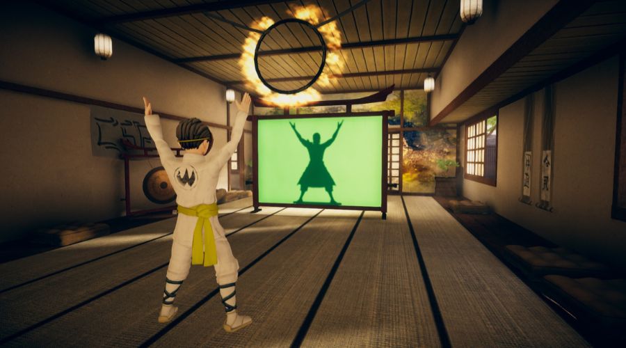 Shadow Master on the iWall: a flowing movement sequence on screen