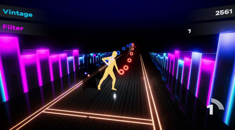 Step Up! on the iWall: the dance game's moves on screen