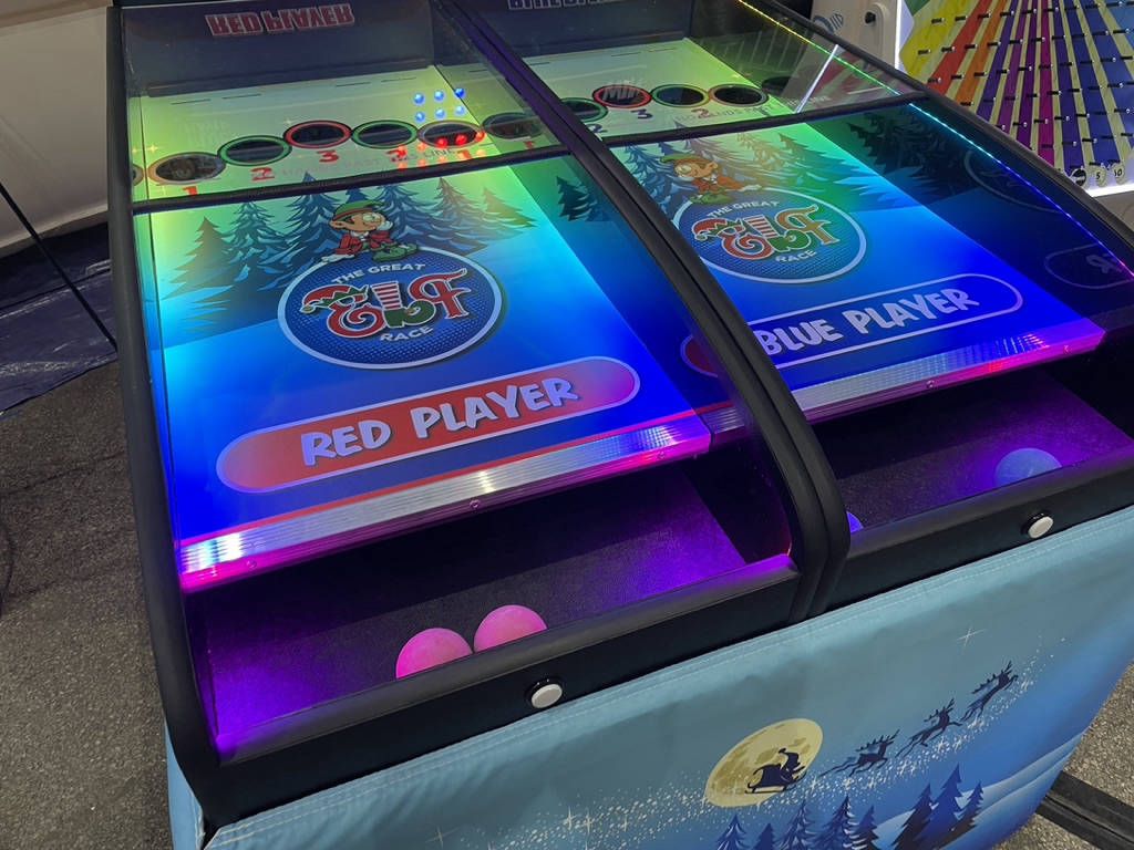 Roll And Bowl Elf Racing Derby Hire