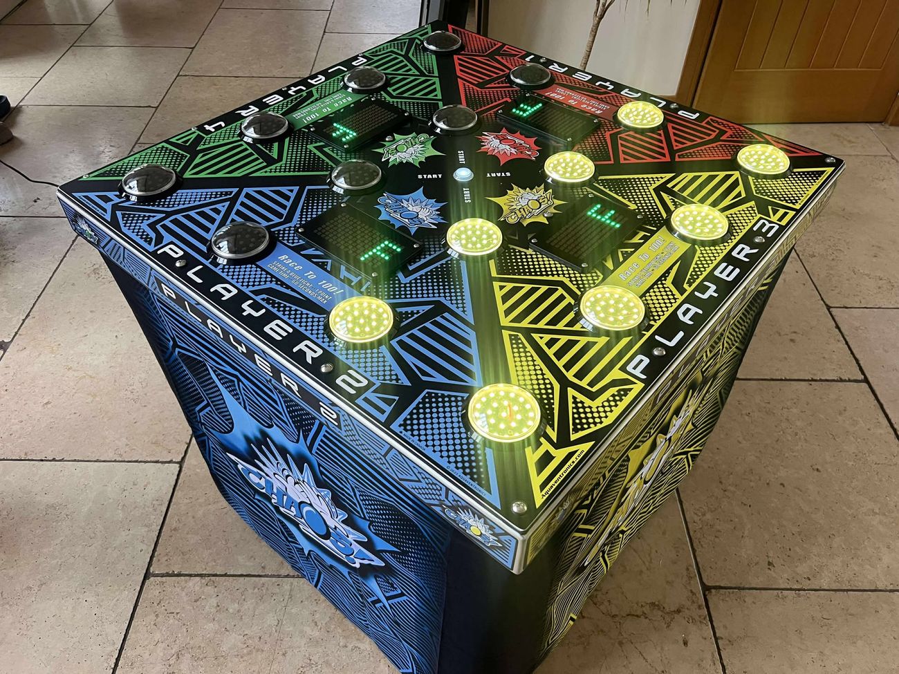 Chaos 4 player strike a light reaction Game hire uk