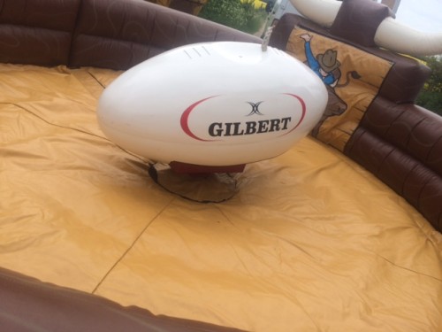 Rodeo Rugby ball inflatable event hire